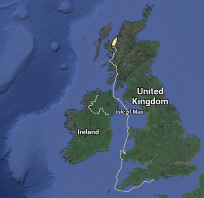 Position of Hafren is updated every 20 minutes via a Yellowbrick transmitter