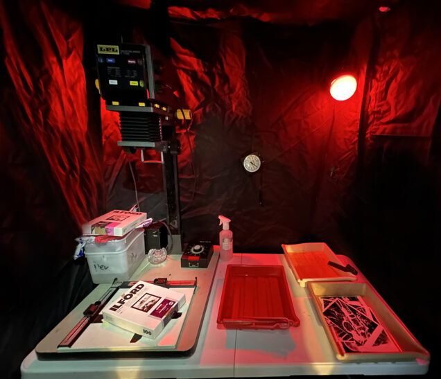 Nova darkroom tent inside