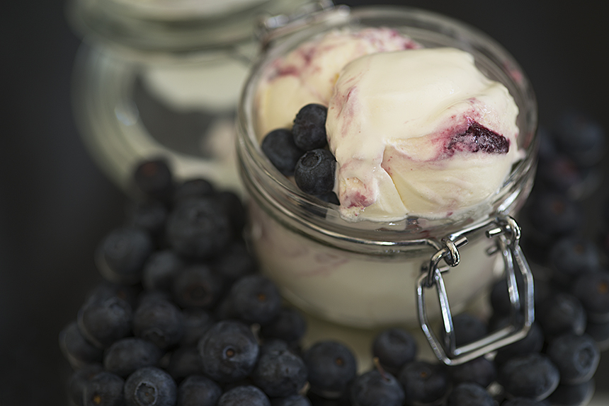 Marshfield Ice Cream - Blueberry Frozen Yoghurt