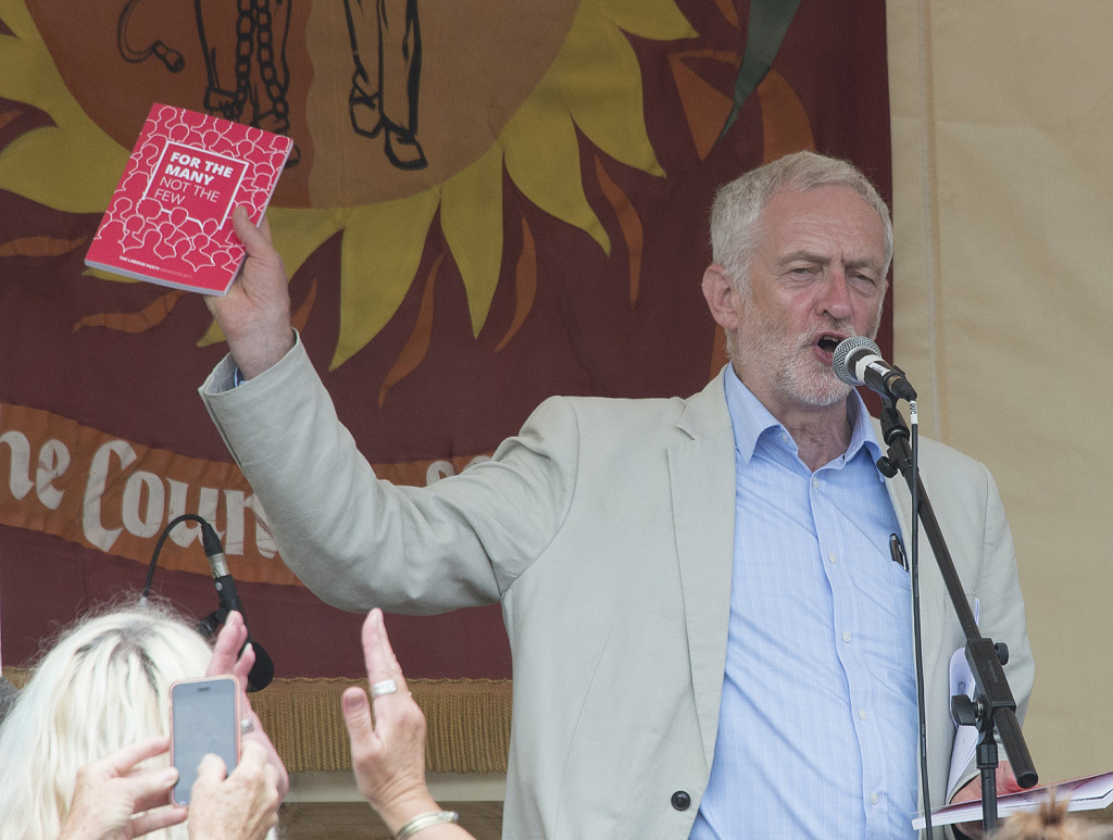 trade union photography - Jeremy Corbyn at TUC Tolpuddle Festival