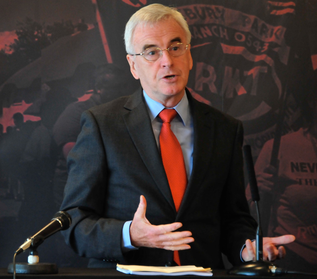 trade union photography - Guest speaker at trade union  conference - John McDonnell