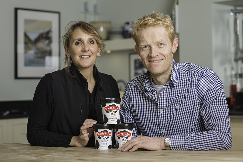 Will and Dawn Hawking, owners of Marshfield Farm Ice Cream