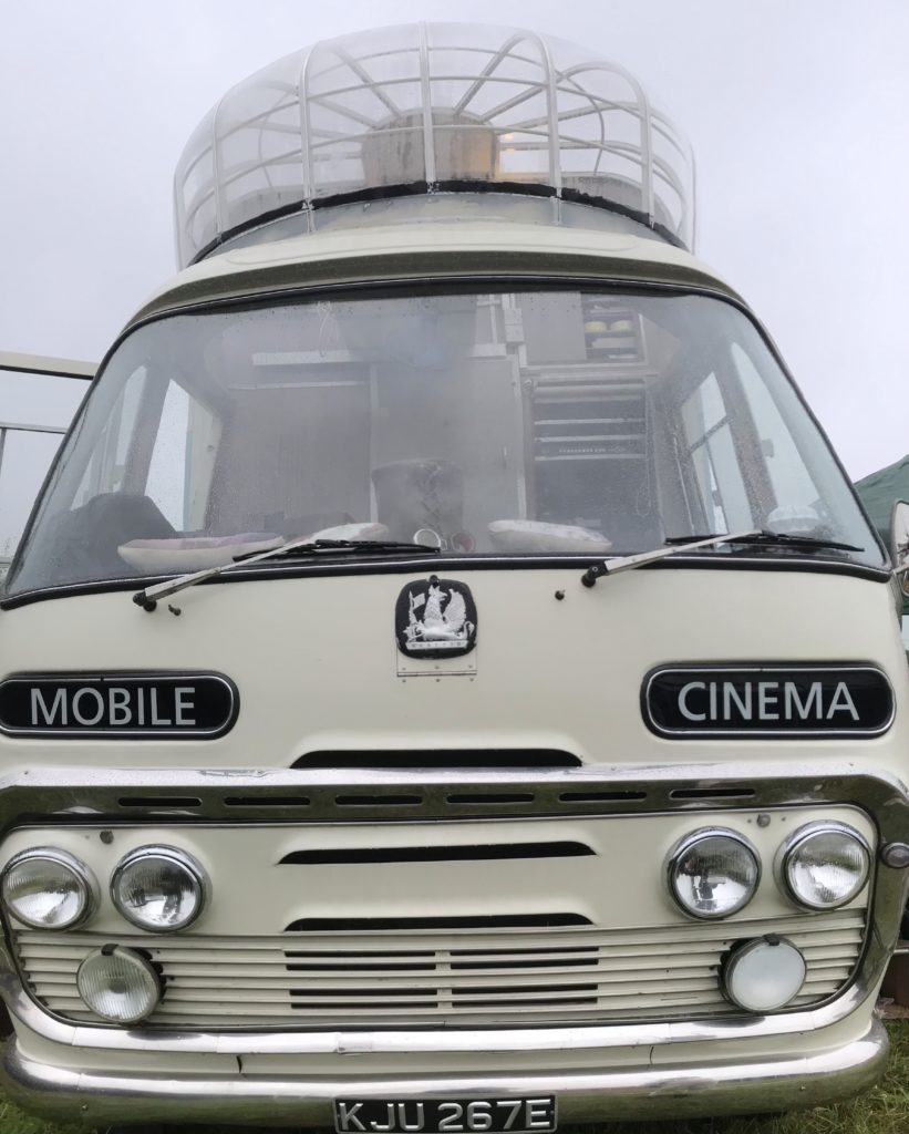 Vintage cinema bus, venue for Small Axe Film Festival