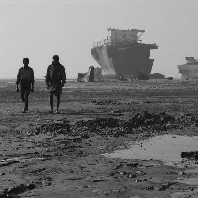 Ship breakers, Chittagong 12"x12" £70