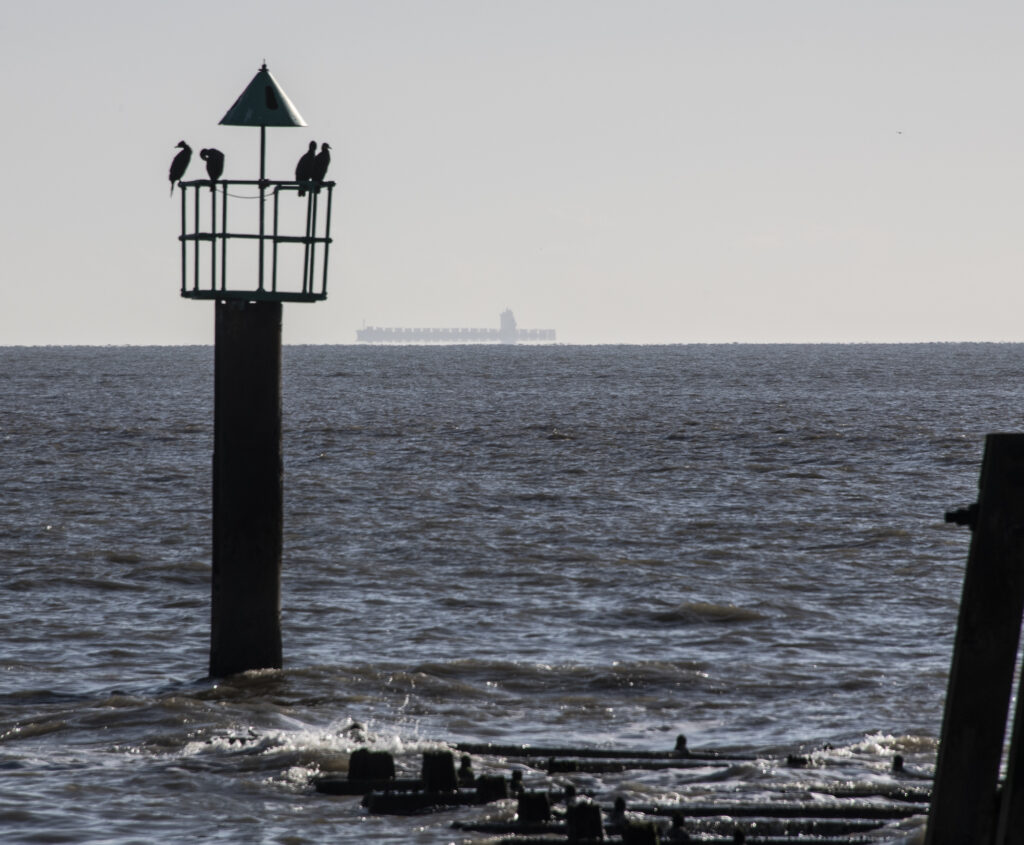 Distant Ship on horizon