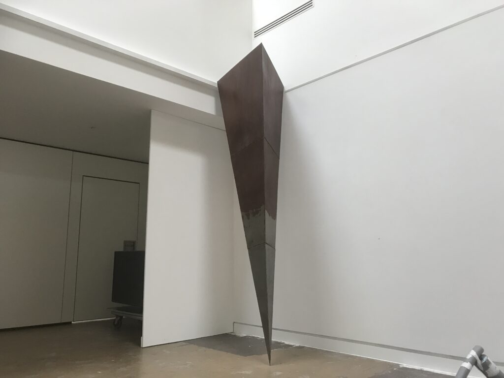 4 meter steel spike.