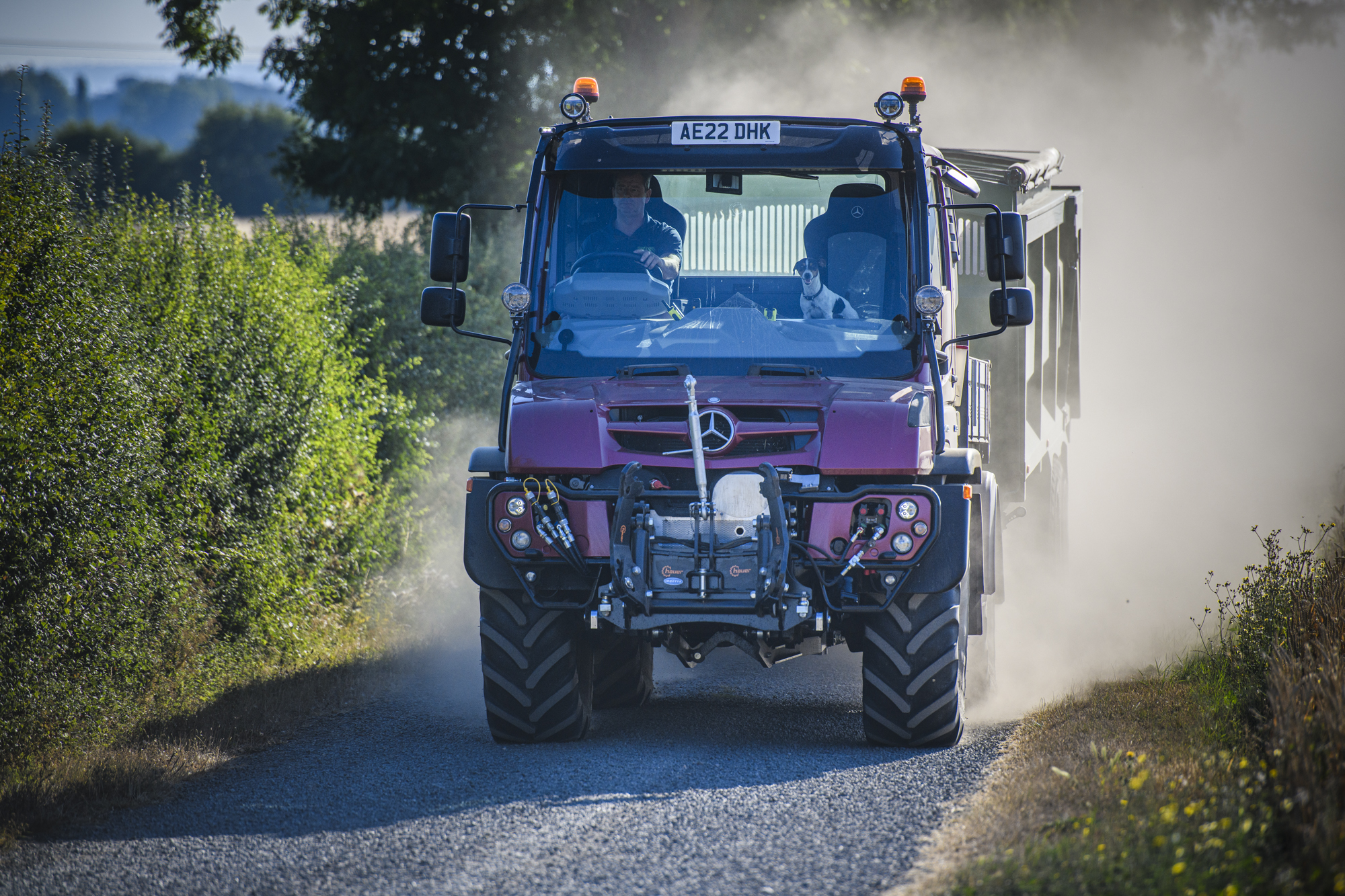 Unimog U435 on the road