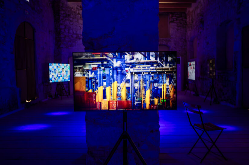 Video art exhibition gallery view